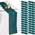 30 Pack Cheesecloth Table Runner 10FT Teal Table Runner Boho Gauze Cheese Cloth by Showgeous