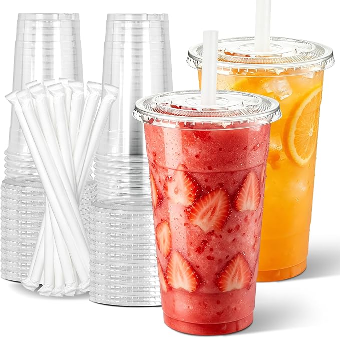 Ginkgo 32 oz Clear Plastic To Go Cups by HOME