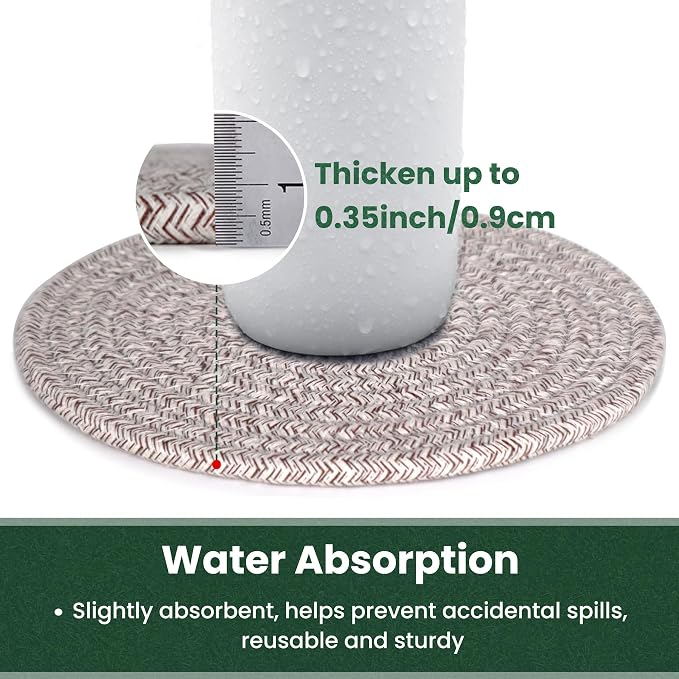 8 Inch Trivets for Hot Dishes, Hot Pots and Pans, Thick Heat Resistant - Image 4