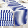 6 Pcs Navy Blue and White Stripe Table Runner, 13 x 72 Inch | Linen Kitchen by Unknown