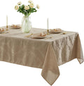 Newbridge Barcelona Luxury Damask Fabric Tablecloth, 60” Wide x 144” Rectangle by HomeBargainsPlus