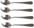 Chef Craft Set of 4 Stainless Steel Grapefruit Spoons, Serrated Edges by Chef+Craft