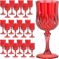 7OZ Plastic Wine Glasses, Reusable Vintage Goblets Unbreakable Drinking Glasses by Unknown