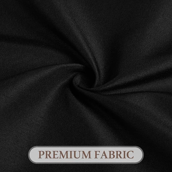 12 Pack Round Tablecloth 120 Inch Cloth Black Tablecloth for Round Tables, Washable Polyester Table Cloth Stain and Wrinkle Resistant Decorative Table Cover for Wedding Party Dining Banquet