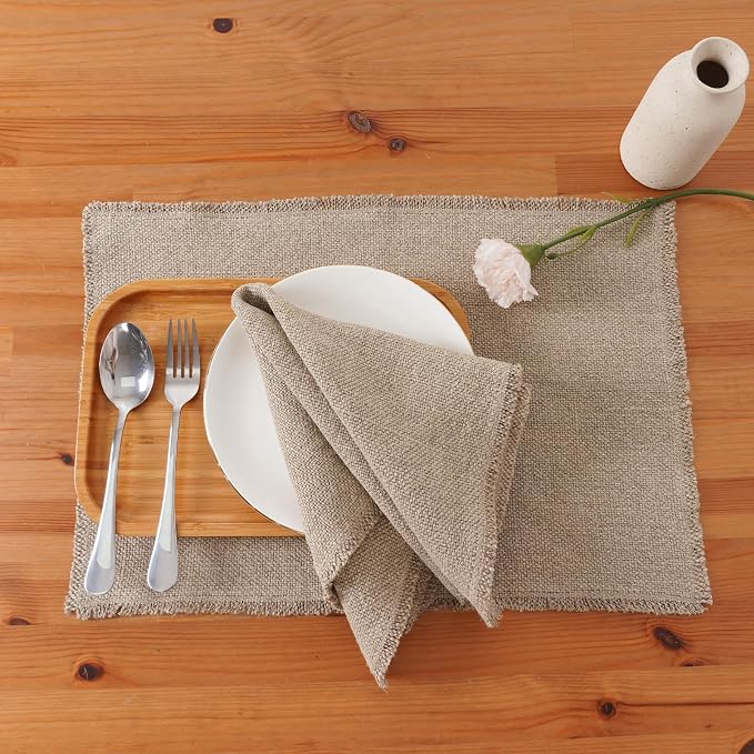 100% Pure Linen Placemats Set of 4 - Image 6