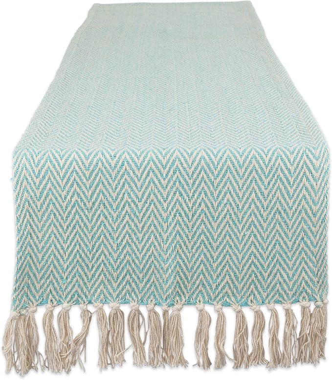 DII Woven Basic Tabletop Collection Chevron Table Runner by DII