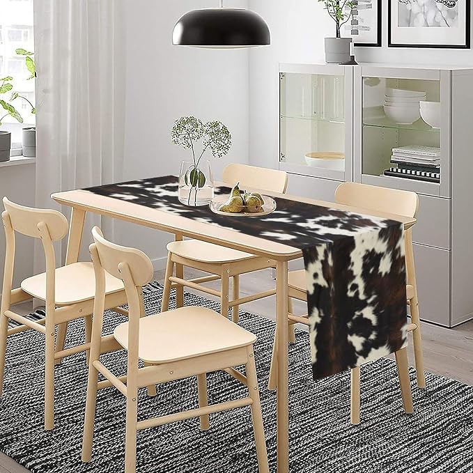 Cow Print Table Runner, 13x108 Inch - Image 3
