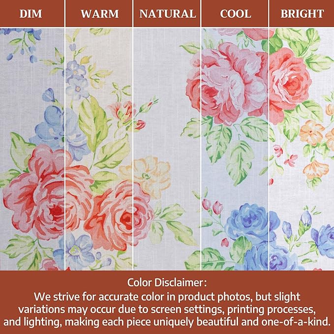 Maison d' Hermine Table Cloth Square Table 100% Cotton 54 x 54 Inches Tablecloth Reusable Decorative for Dining Room Farmhouse Home Valentines Day Decorations Spring Summer - Vintage Floral