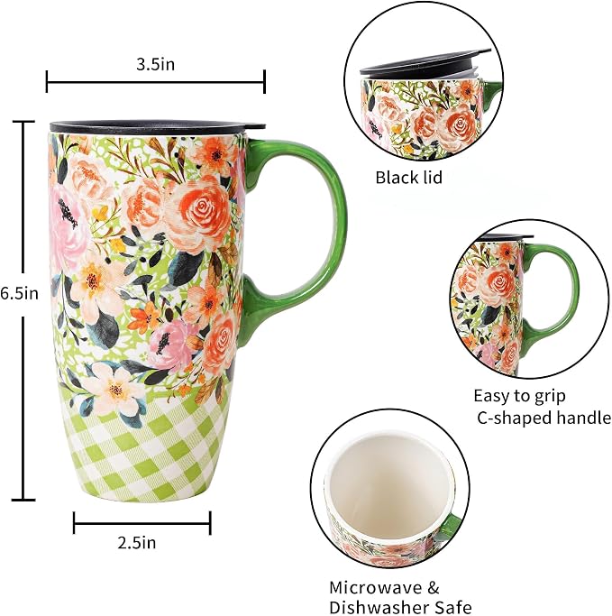 Topadorn 17oz Ceramic Travel Mug - Image 8