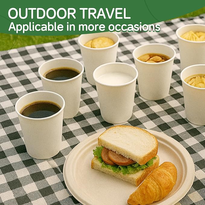 Coffee Cups 8 oz 1000 Pack, Disposable Paper Cups - Image 7