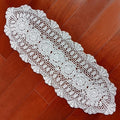 Phantomon Oval Lace Table Runner Doilies Floral Table Scarf Furniture Cloth by Phantomon