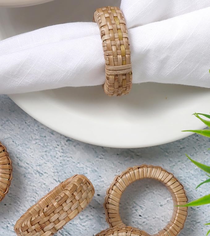 ALPHA Living HOME Decorative Napkin Rings Set of 12 - Image 8