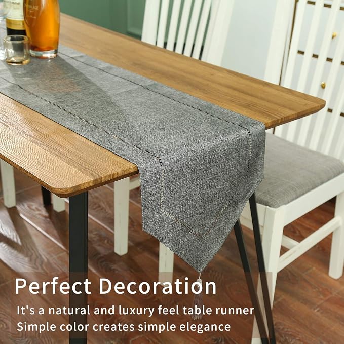 Tosewever Decorative Linen Table Runner - Image 3