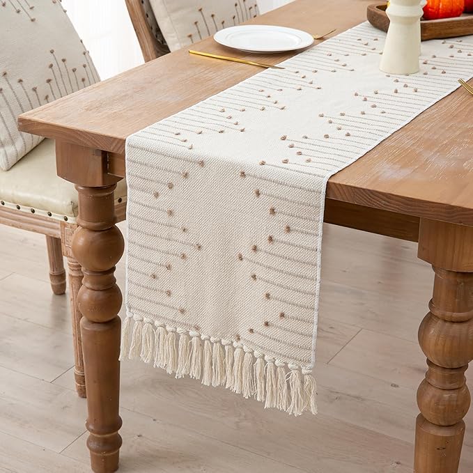 Table Runner 90 Inches Long, Boho Style by Unknown