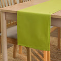 Encasa XO Table Runner, Cotton Canvas Dining Runner 13"x72" | Lime Green by EncasaXO