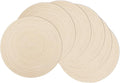 MIAOMIAO Round Placemats Set of 6 Woven Braided Place Mats | 14.5 Inch Cotton by Unknown
