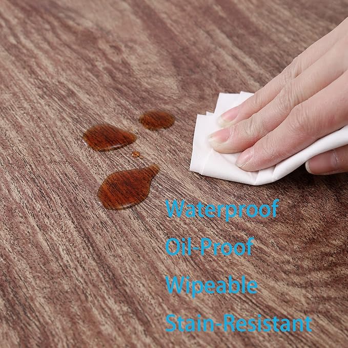 Walrus Round Vinyl Fitted Tablecloth with Flannel Backing Elastic Edge Design Table Cover Waterproof Oil-Proof PVC Table Cloth Stain-Resistant Best for 57"-66" Round