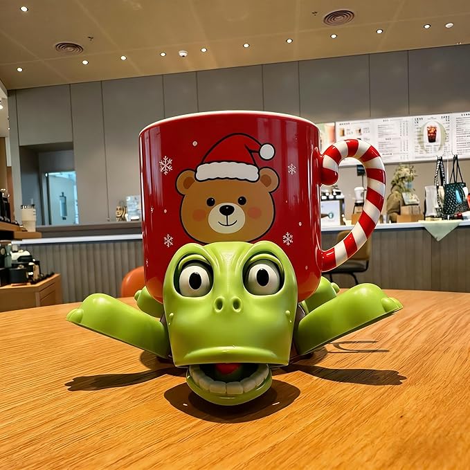 XYG® Turtle Coaster, 3D Printed Turtle Cup Holderwith Interactive Expression, Funny Tea Coasters, Insulated Drink Mat for Coffee & Wine Glasses, Kitchen Accessories & Home Decor (Light Green)