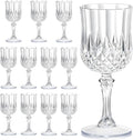 7OZ Plastic Wine Glasses, Reusable Vintage Goblets Unbreakable Drinking Glasses by Unknown