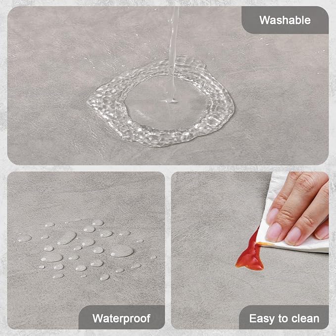 Vinyl Placemats Set of 6, Dual Sided Place Mats - Image 4