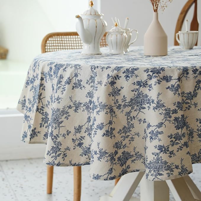 Pastoral Round Tablecloth by YiHomer