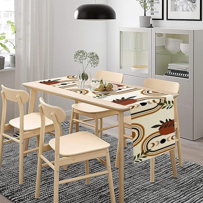 YCness Boho Mid Century Table Runner - Image 4