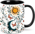 Sun Moon Coffee Mug 11 Ounce Mugs Ceramic Tea Cup Drinking Water Cups | Novelty by FyLybois