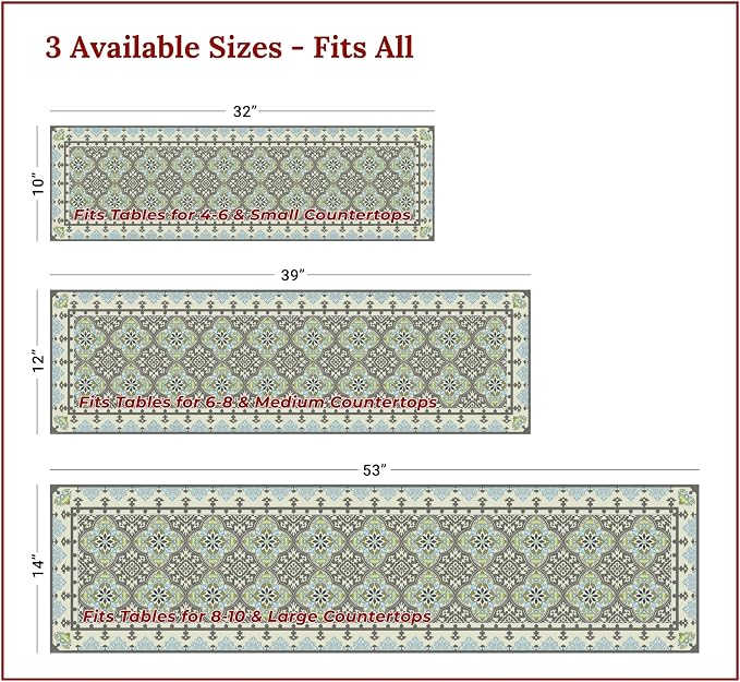 Heat Resistant Table Runner, 53 x 14 Inch - Image 4