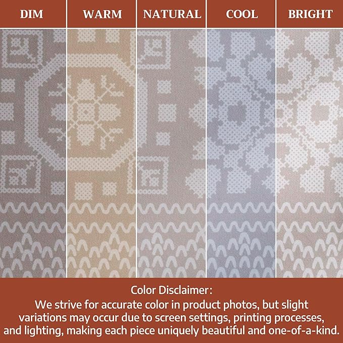 Maison d' Hermine Table Cloth Rectangle Table 100% Cotton 60 x 120 Inches Fall Tablecloth Reusable Everyday Use for Thanksgiving Christmas Decorations Dining Farmhouse Party (Cozy Christmas)