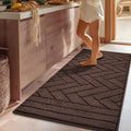 Kitchen Rugs,20" x 48" Non Slip Kitchen Mats for Floor-Thick Stain Resistant Kitchen Floor Mat Runner Carpet for Hallways Entryway Laundry Room Washable(Camel)