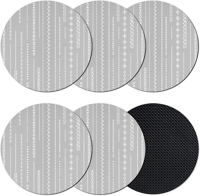 Modern Minimalist Art Coasters Set of 6, Absorbent Coasters by Unknown