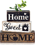 Moucuny 4 Pcs Farmhouse Wooden Tabletop Decor Farmhouse Tiered Tray Decor by Moucuny