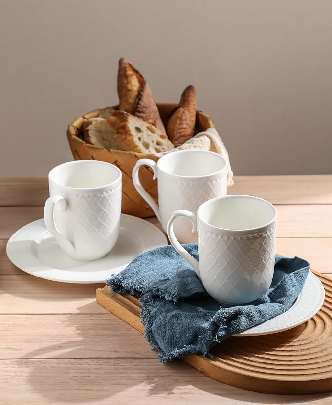 Kanwone Coffee Mugs 16oz, Ceramic Mugs Set, Porcelain Cups - Image 5