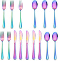 LIANYU 15-Piece Rainbow Kids Silverware Set, Toddler Utensil Flatware Set | by LIANYU