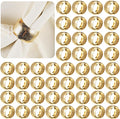 Lallisa 36 Pcs Gold Napkin Rings Bulk Metal Classic Brass Napkin Ring Holders by Lallisa