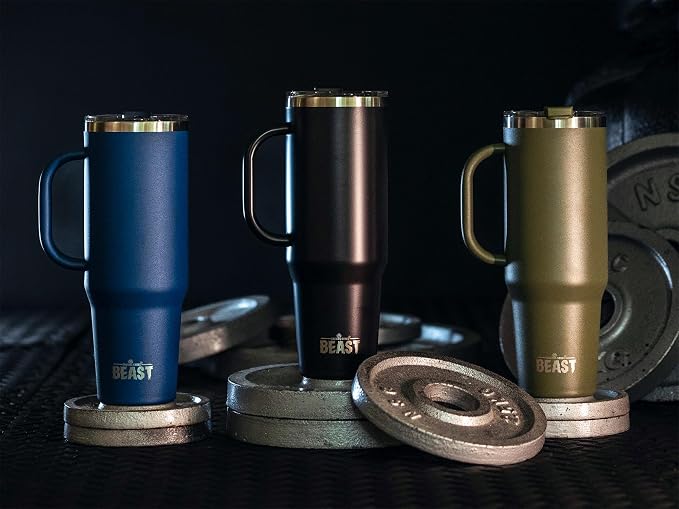Beast 42 oz Tumbler with Handle Stainless Steel Vacuum Insulated Coffee Ice Cup - Image 3