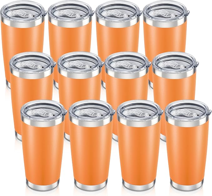 20 oz Tumbler with Lid Stainless Steel Insulated Tumblers Bulk Cups Mug | by Orebigo