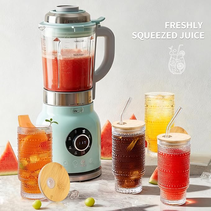 Hobnail Drinking Glasses 16 oz, 4 Pack Vintage Hobnail Glassware, Kitchen Cups - Image 6
