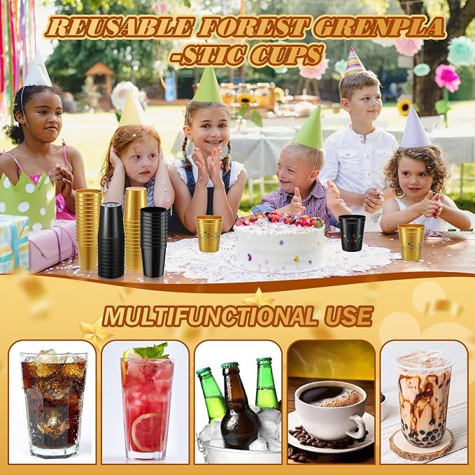 Yungyan 50 Pack 16 oz Stadium Cups Reusable Plastic Cups Blank Drink Stadium - Image 5