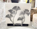 Silver Ginkgo Vertical Napkin Holder | Contemporary Modern Design | Disposable by ChezJuJu