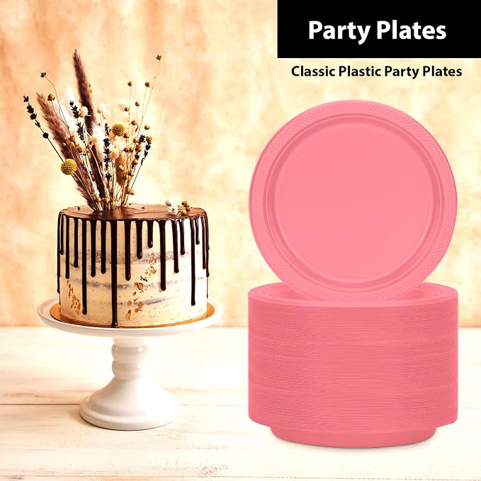 Round Plastic Dinner Plate - Image 3
