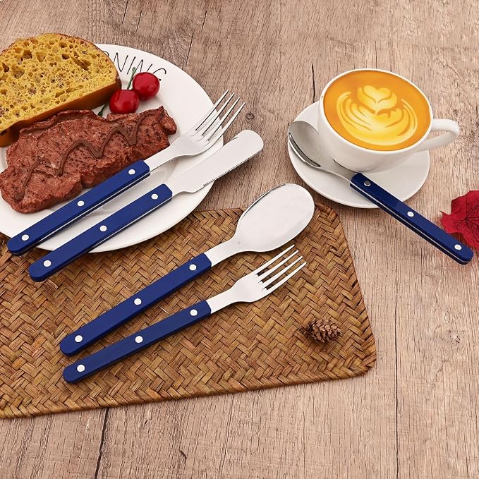 6-Piece Vintage 8.19-inch Dinner Spoon Set Silverware Set BRIIEC Stainless - Image 7