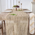 3 Pack Tan Beige Cheesecloth Table Runners, 120 Inch 10Ft Gauze Table Runner by YARGEZON