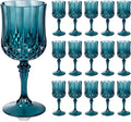 Ciaell 24 Pack Green Plastic Wine Glasses by Ciaell