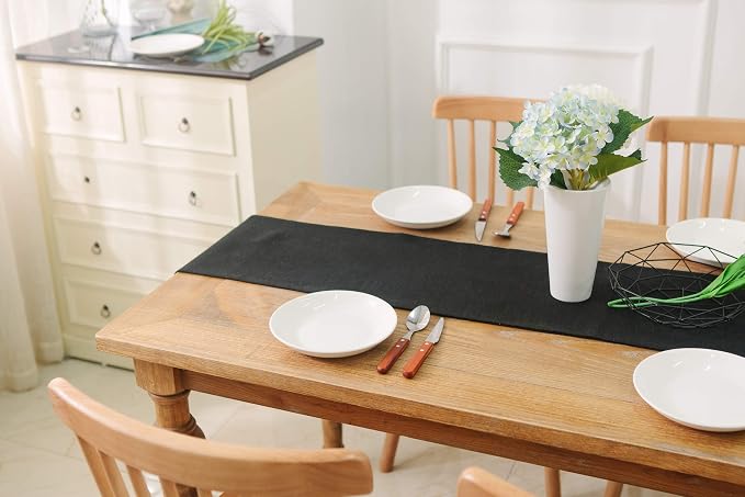 Dinning Table Runner 12 x 60 Inches Farmhouse Kitchen Coffee Burlap Table Runner - Image 6