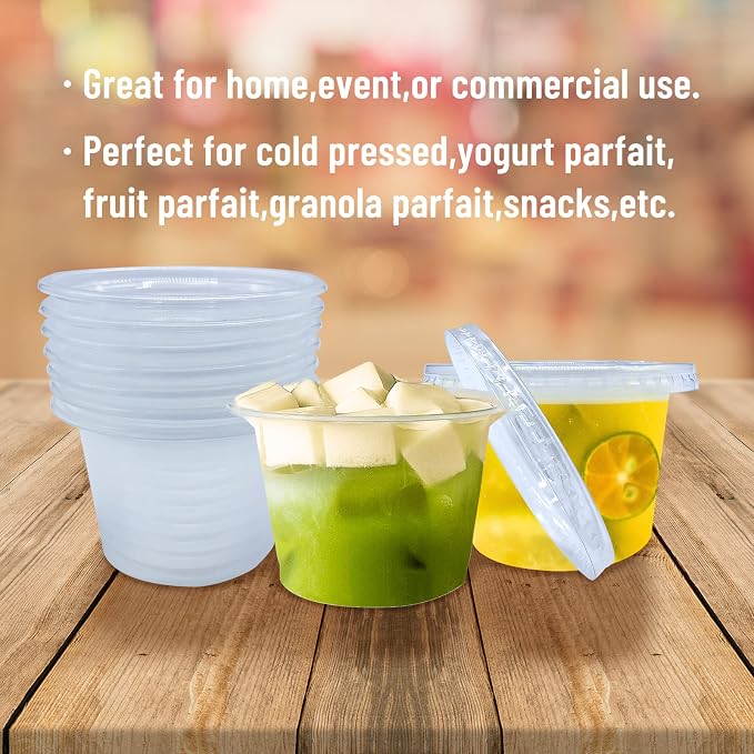 Qinsihwn 50 Pack 8 OZ Disposable Plastic Cups - Image 6