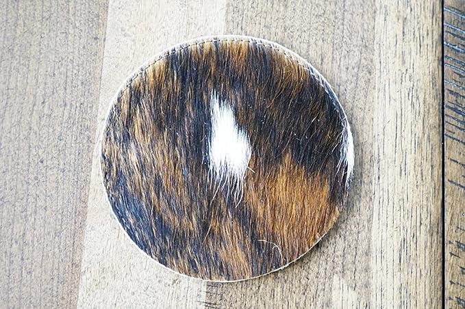 RODEO Handmade Leather Cowhide Coasters - Image 3