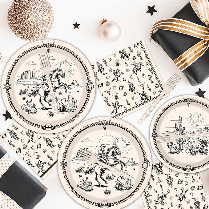 Rakuto Western Party Tableware Decorations - Image 5