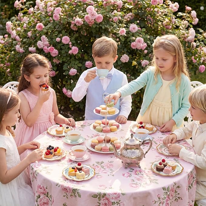 120 Pcs 6 Inch Floral Paper Plates - Image 6