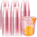 Ziliny 200 Pcs Disposable Stemless Glasses 12oz Crystal Plastic Wine Glasses by Ziliny